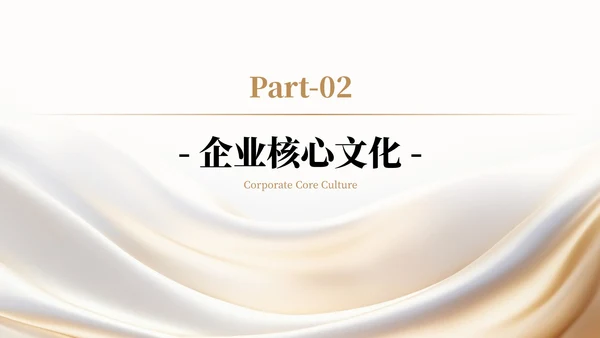 白金色简约风企业介绍通用PPT模板