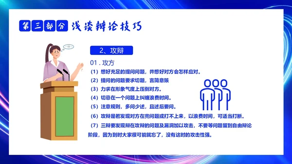 2023年辩论赛知识学生辩论讲解PPT课件