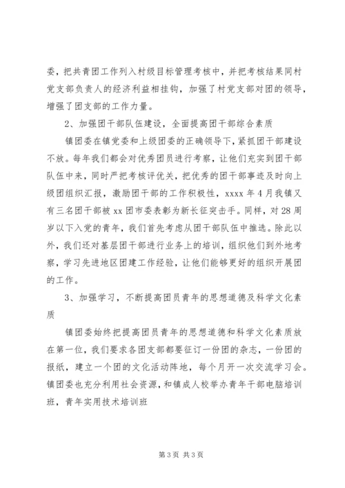 关于五四红旗团委申报材料.docx