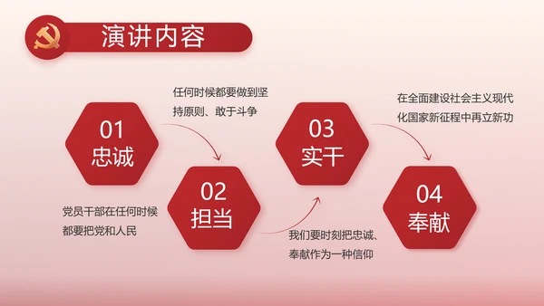 简约红色党建政府工作报告动态PPT