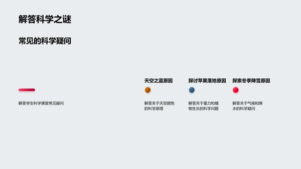 科学探索课堂PPT模板