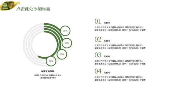 粽子端午节习俗介绍通用PPT模版