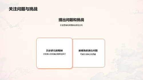 历史研究的创新视角