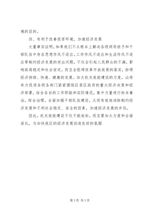 在机关效能建设学习活动中的心得体会 (6).docx