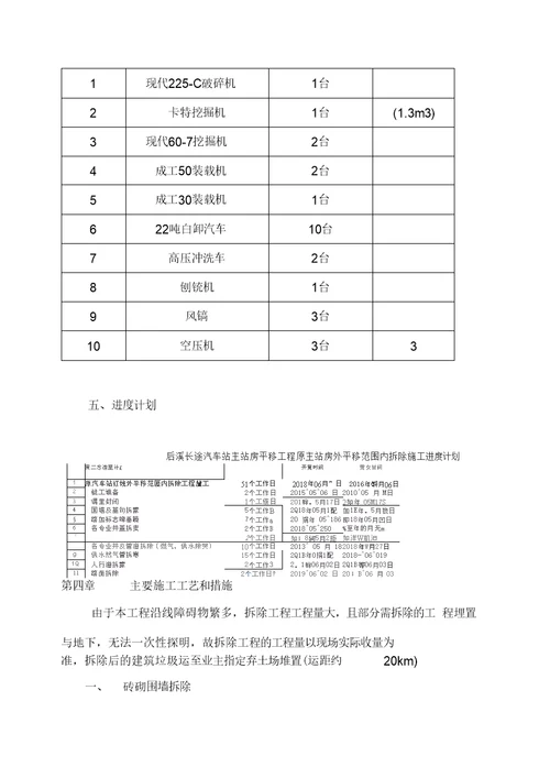 道路、室外工程拆除专项施工方案