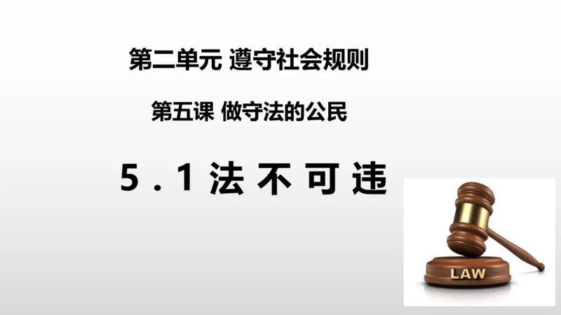 5.1法不可违 课件(共24张PPT)