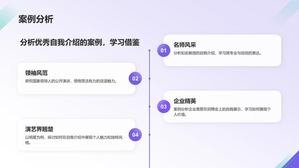 紫色商务风大学生自我介绍PPT模板