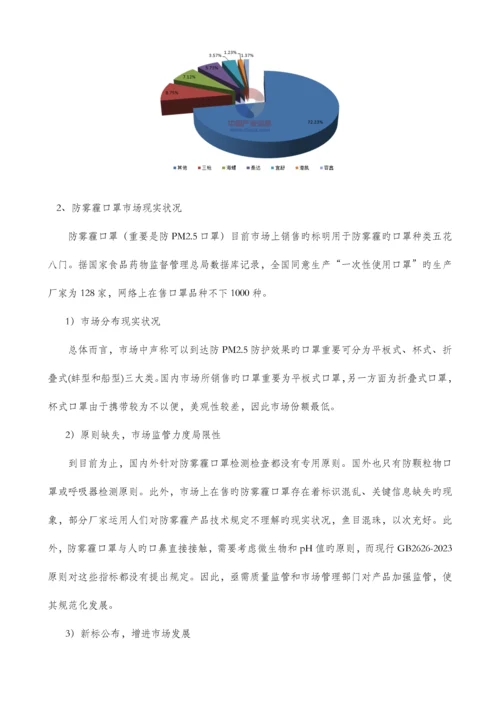 最新口罩市场调研报告.docx