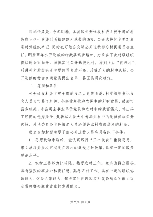 公开选拔干部实施意见.docx