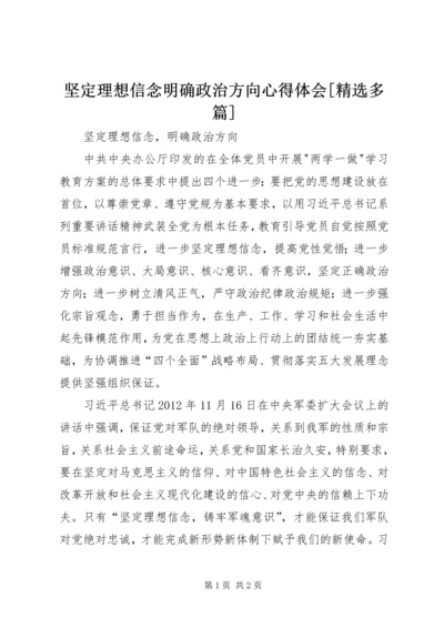 坚定理想信念明确政治方向心得体会[精选多篇] (5).docx