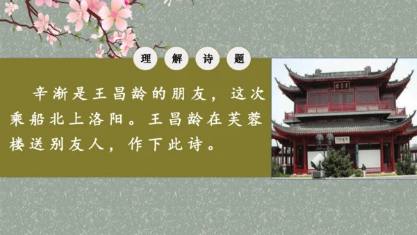 《芙蓉楼送辛渐》教学课件