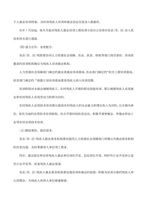 残疾人就业培训方案.docx