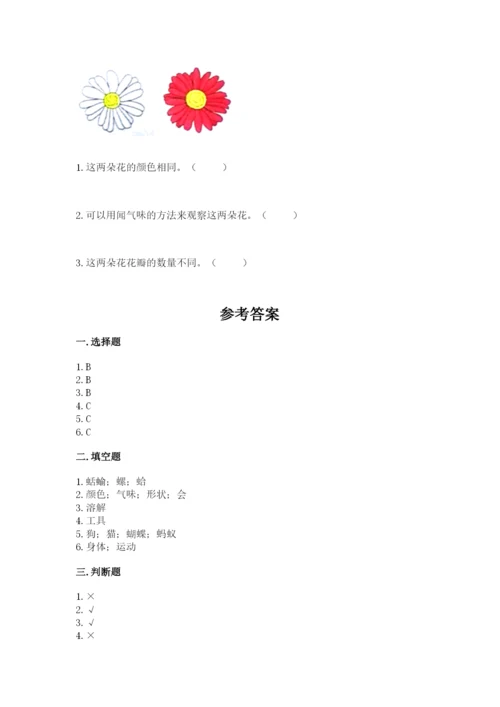 教科版一年级下册科学期末测试卷精品【a卷】.docx