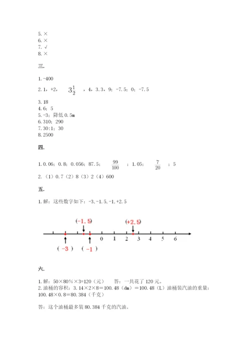 小学六年级升初中模拟试卷及参考答案【b卷】.docx