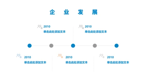 企业发展时间线通用PPT模板