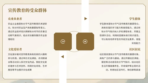 棕色中国风秋分节气知识宣传PPT