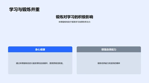 高中生家庭锻炼指南PPT模板