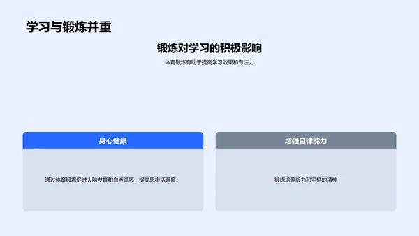 高中生家庭锻炼指南PPT模板