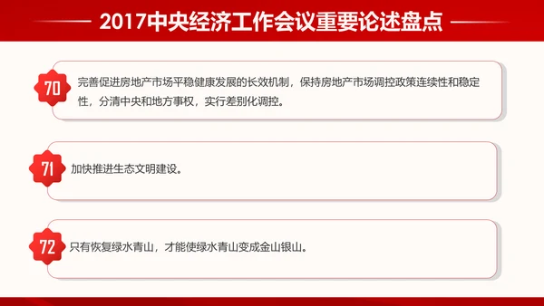 中央经济工作会议93个重要论述PPT模板