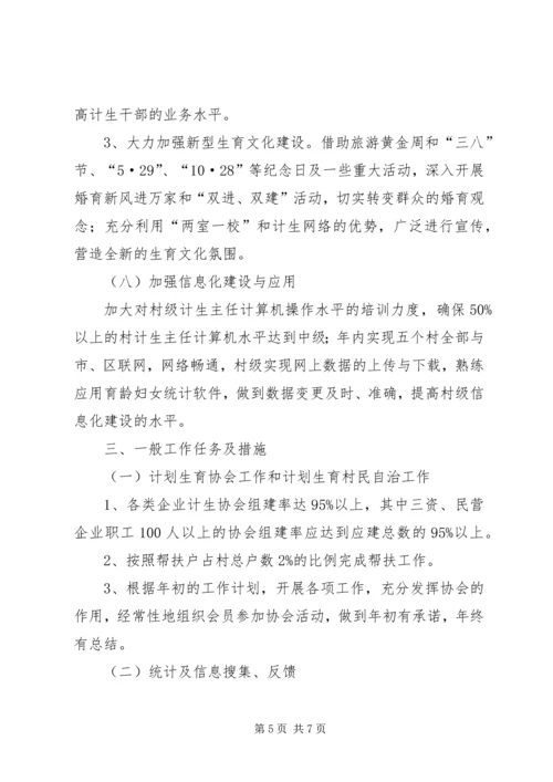 管委会计划生育工作思路.docx