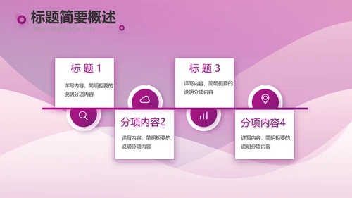 高端紫色工作汇报商务动态PPT
