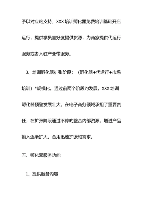 电商创新培训孵化器方案.docx