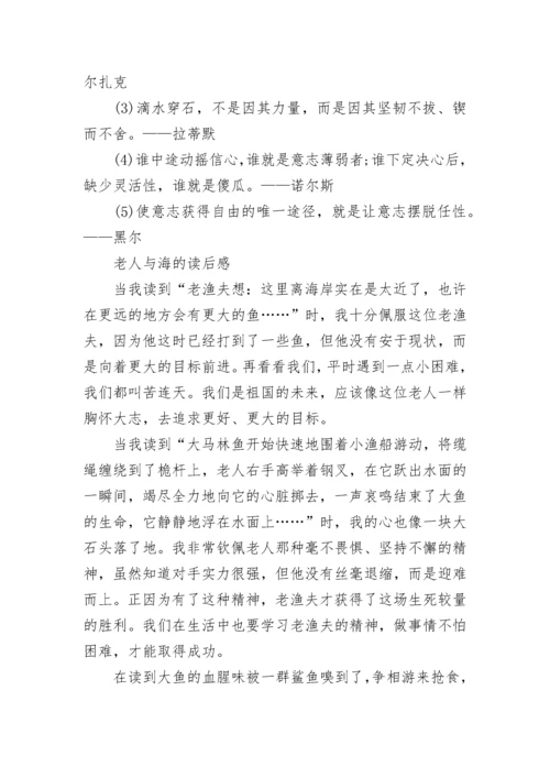 老人与海的知识点总结.docx