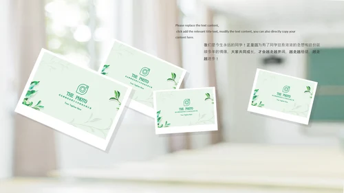 毕业啦致青春毕业季毕业纪念册动态ppt模板