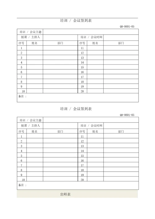 人力资源和培训程序6.1