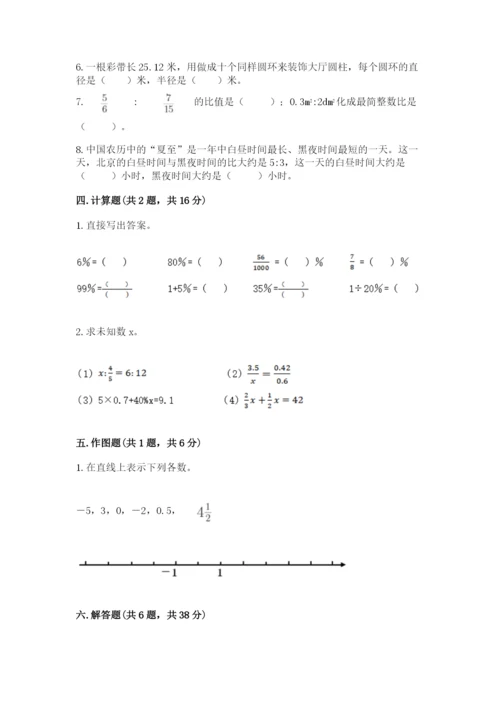 绥滨县六年级下册数学期末测试卷（考点梳理）.docx