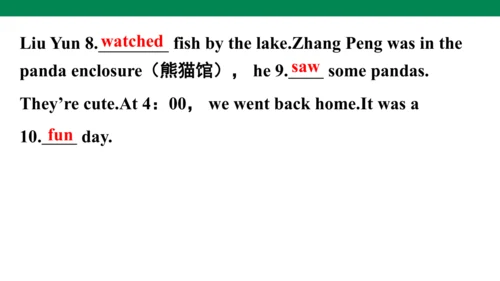 人教版(PEP)小学毕业总复习时态专项练习课件(共72张PPT)
