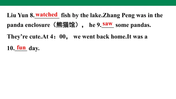 人教版(PEP)小学毕业总复习时态专项练习课件(共72张PPT)