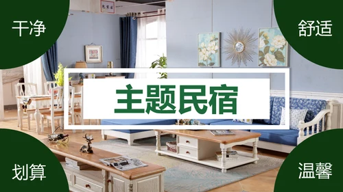 民宿开发项目计划书通用PPT模板