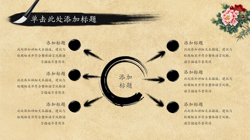 中国风传统文化语文公开课课件PPT模板
