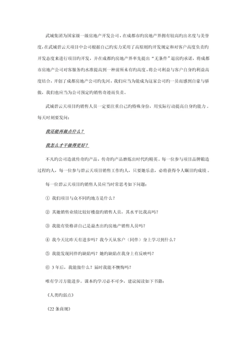 房地产摩登com专项项目销售部销售标准手册.docx