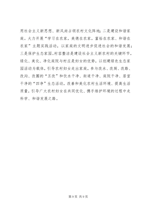 农村妇女参与新农村建设调研与思考（县0.docx