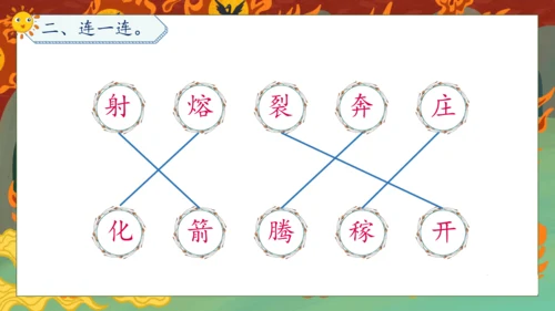 【核心素养】部编版语文二年级下册-24. 羿射九日 第1课时（课件）