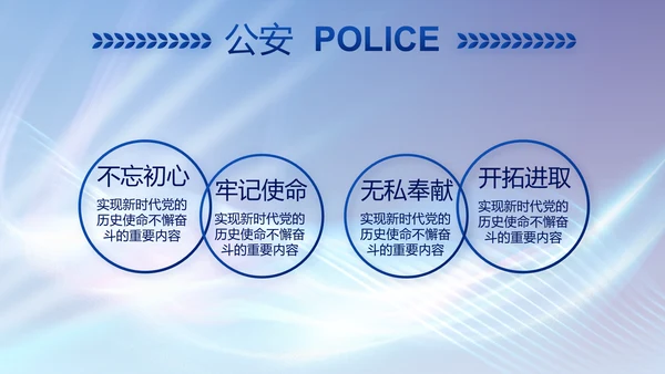 大气公安年终工作总结新年计划PPT