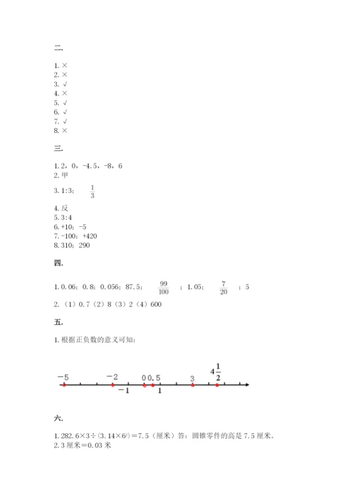 人教版数学小升初模拟试卷附完整答案【各地真题】.docx