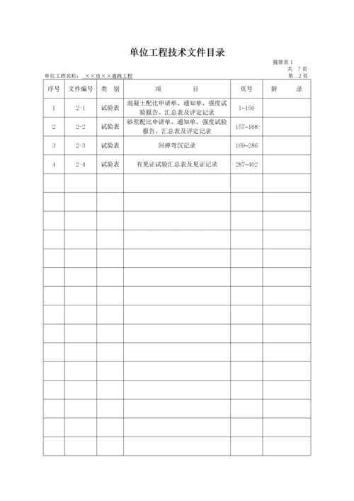 市政工程资料表格填写范例大全.docx