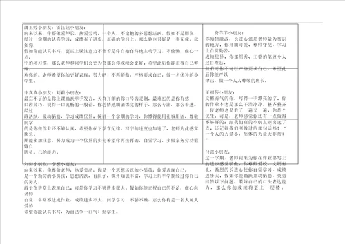 小学教育生期末评语