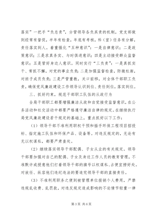 市环保局党风廉政建设工作计划.docx