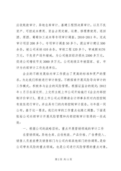 公司内部审计经验交流.docx