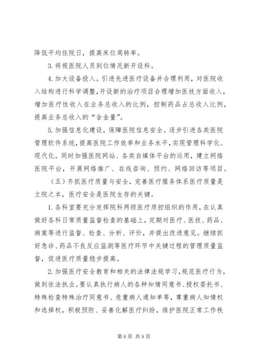 篇一：XX年医院工作计划 (7).docx