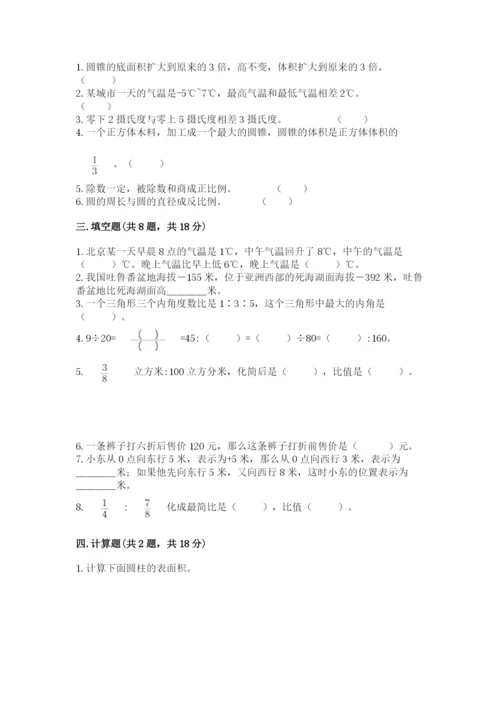 北师大版六年级下册数学期末测试卷含答案【培优a卷】.docx