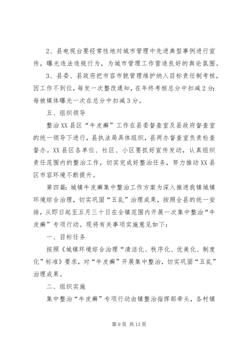 牛皮癣专项整治活动方案及安排.docx