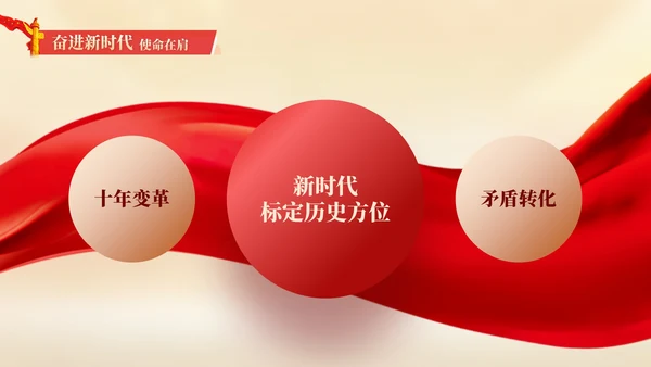 红色党政中国风建党节PPT模板
