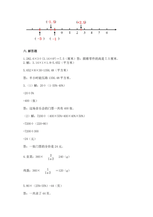 人教版数学六年级下册期末卷附答案【突破训练】.docx