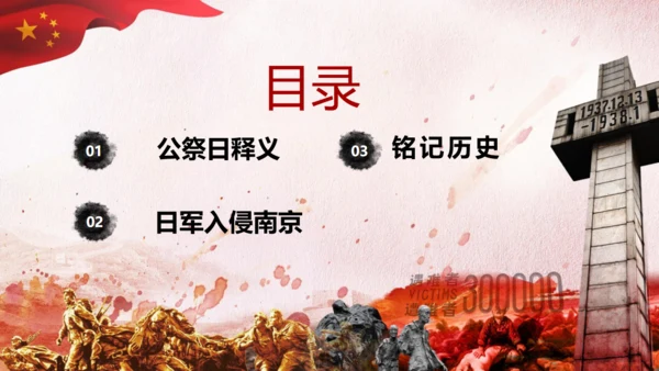 国家公祭日铭记历史缅怀先烈通用PPT模板