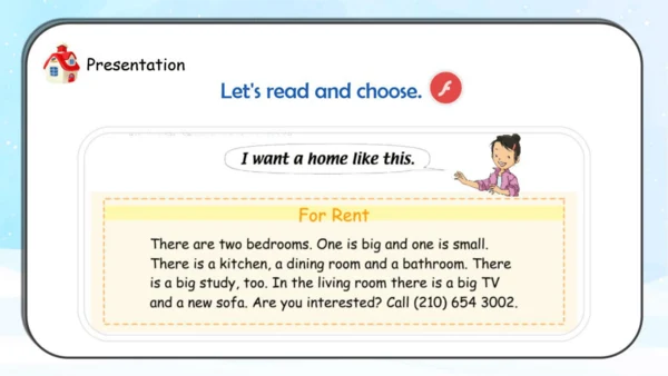人教新起点小学英语三年级下册 Unit6 My Home L3